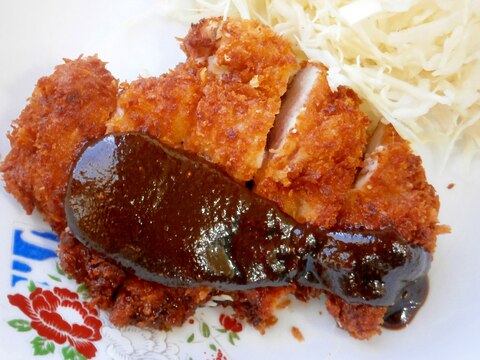 甘味噌で食べる☆チキンカツ